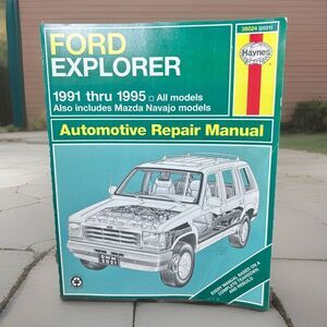 FORD EXPLORER MAZDA NAVAJO 1991-1995 Haynes Automotive Repair Manual Vintage Car